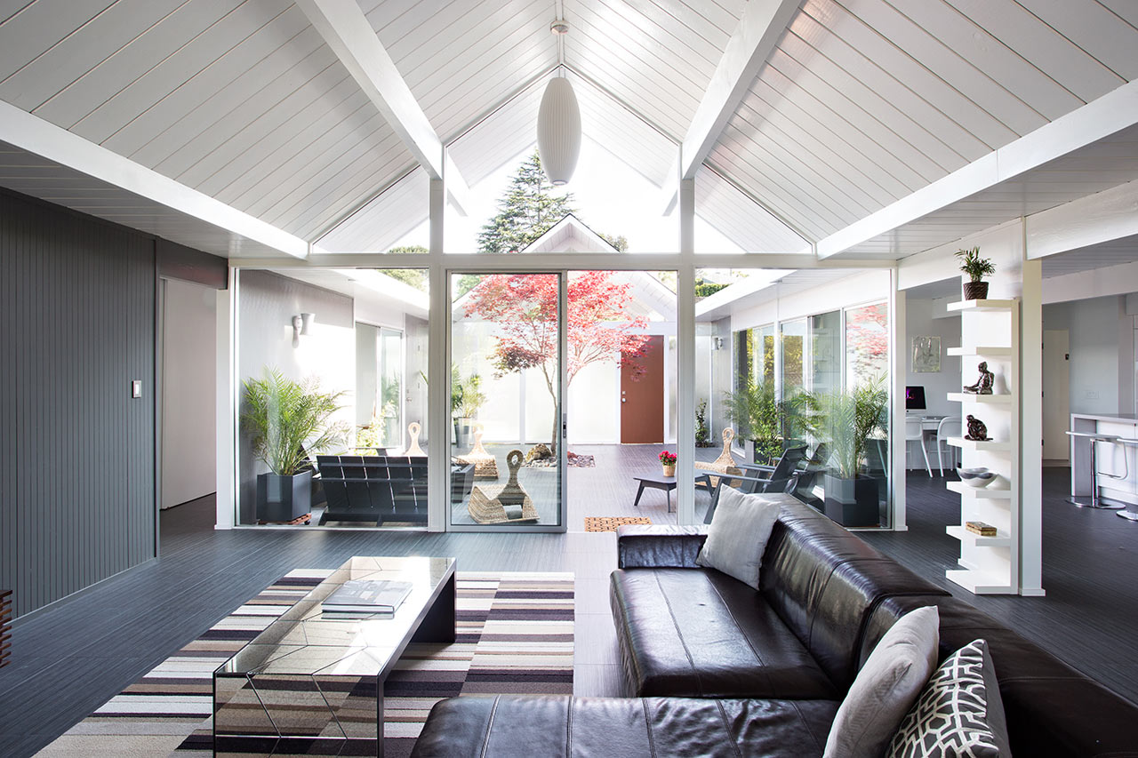 Double Gable Eichler Remodel by Klopf Architecture