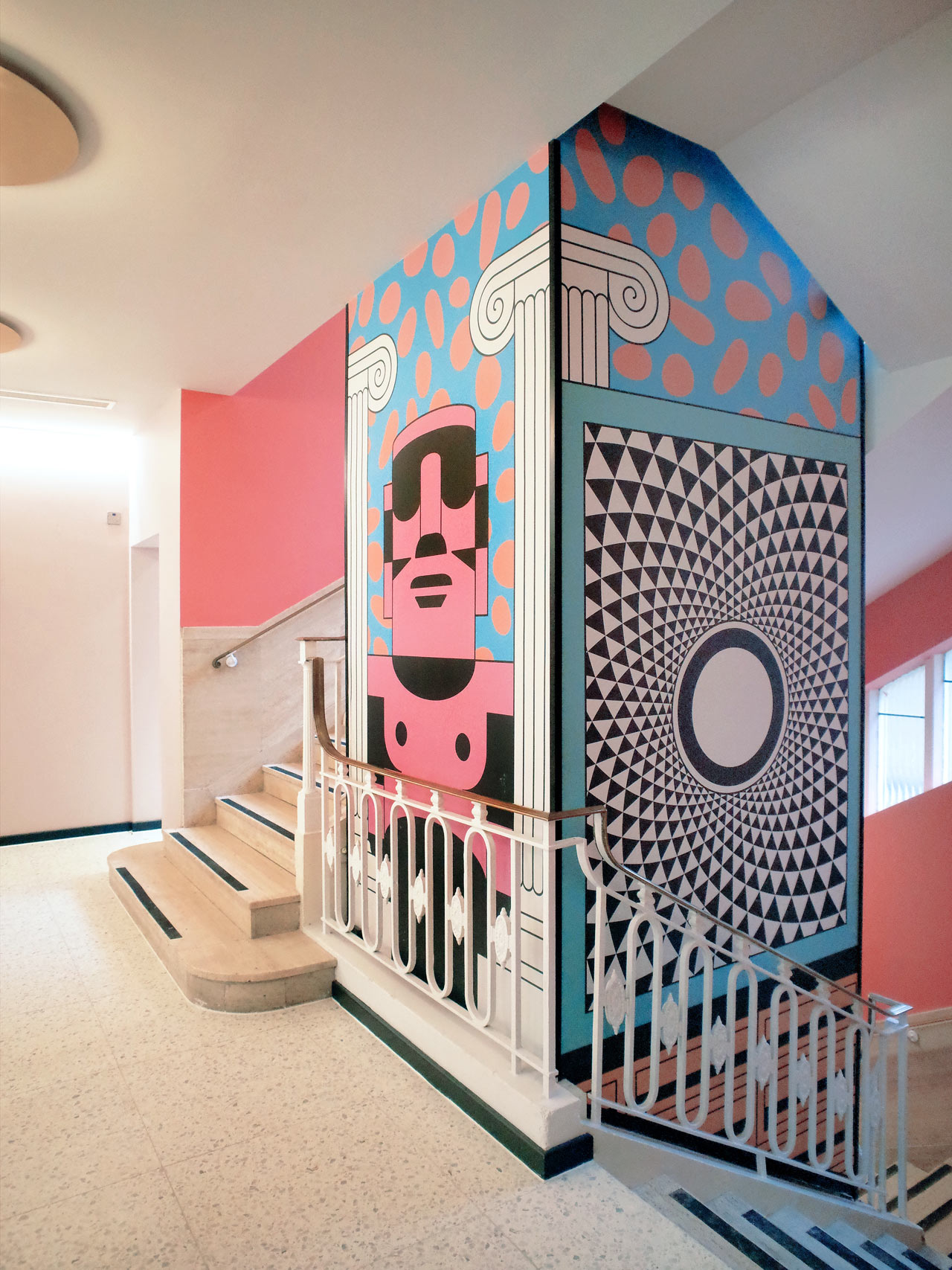 Peter Judson Creates Bold Murals for Scape Student Housing in London