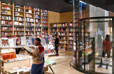 New MoMA Flagship Store Boasts a Two-Story Bookshelf with 2,000 Books