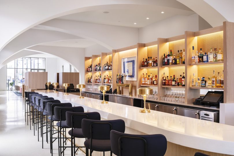 modern hotel lobby bar