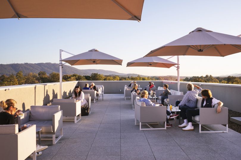 modern hotel rooftop