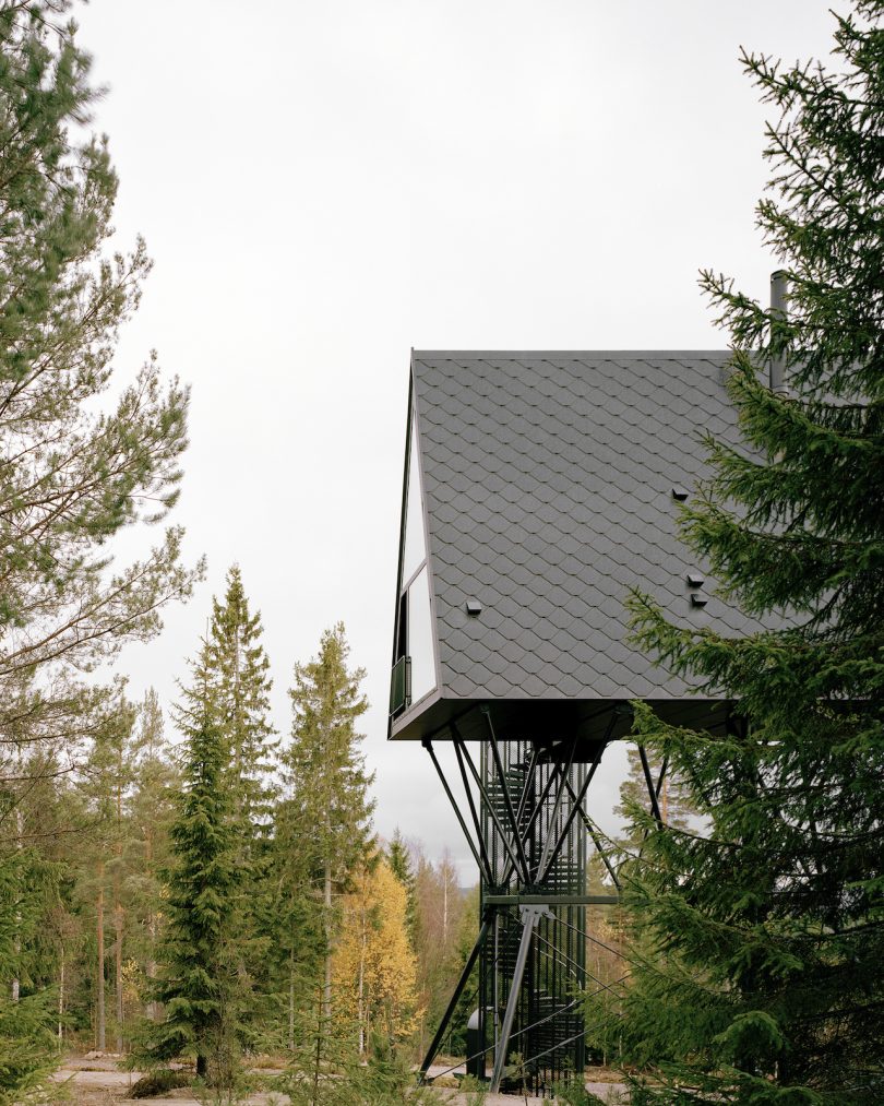 modern a-frame cabin