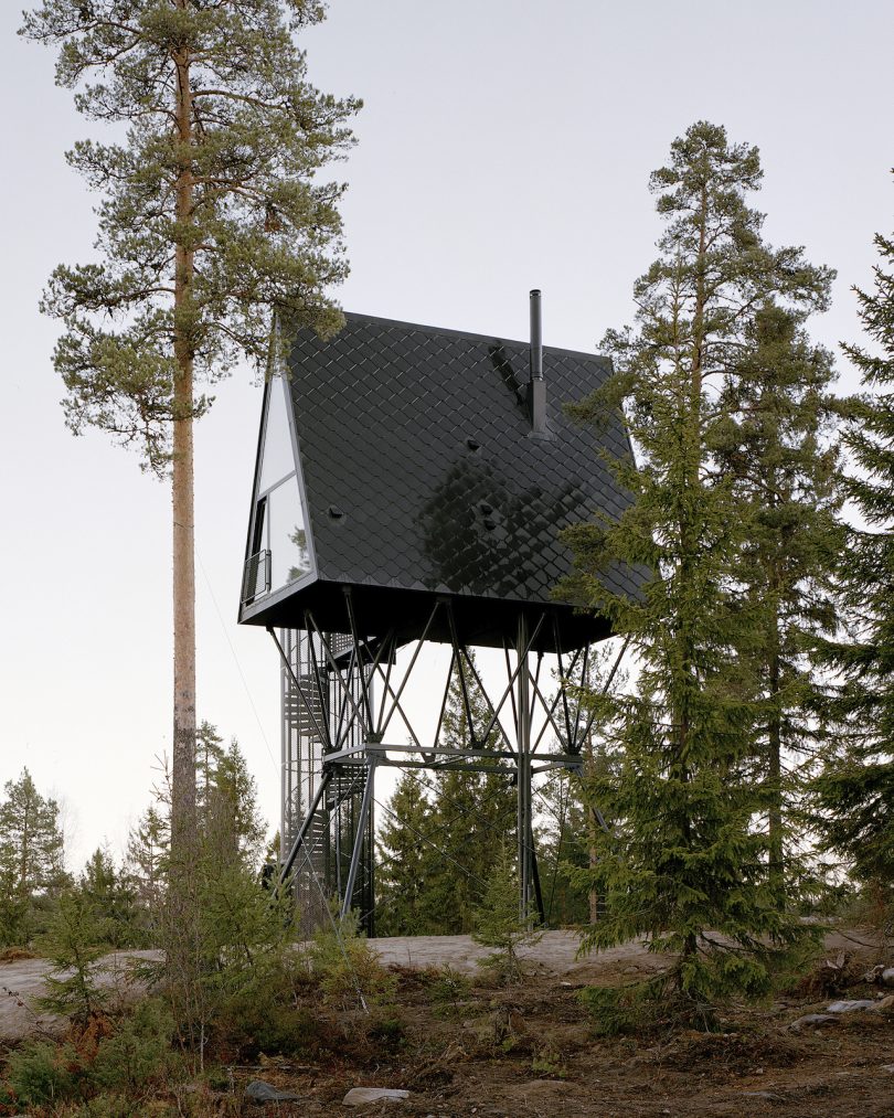 modern a-frame cabin