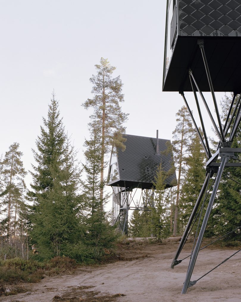 modern a-frame cabin