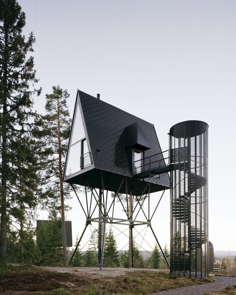 modern a-frame cabin