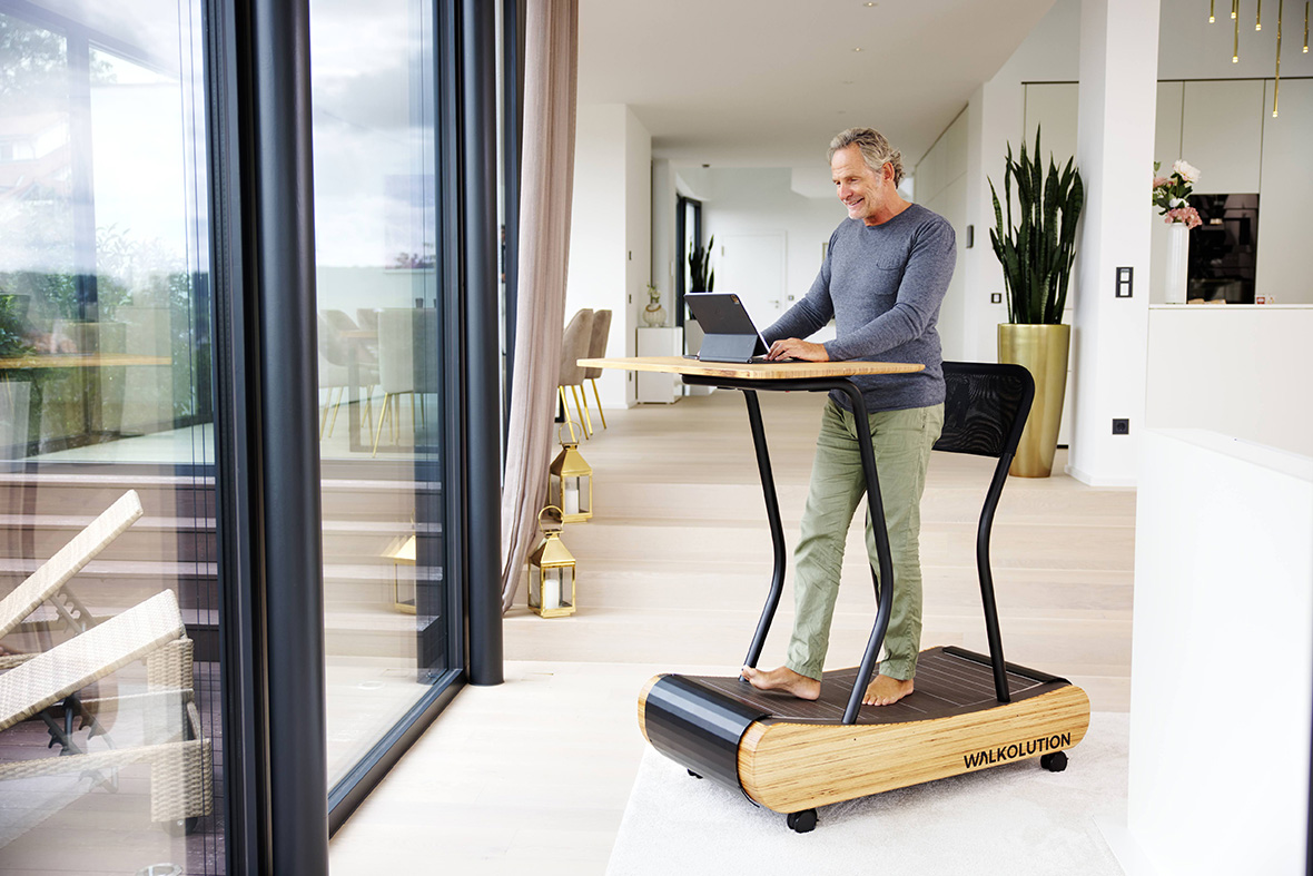 Get Your Steps in While You Work With Walkolution’s Treadmill Workstation