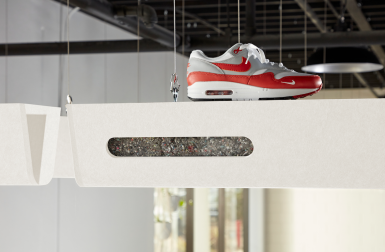 It’s A Grind: Nike Shoes Get Upcycled Into Noise-Dampening Baffles