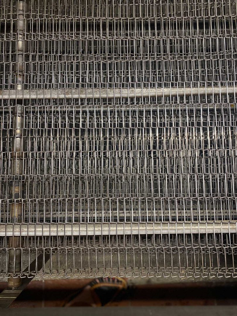 part of a tortilla making production line