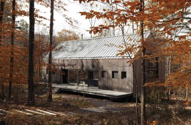 A Ruggedly Modern Sustainable Cottage in the Catskill Mountains