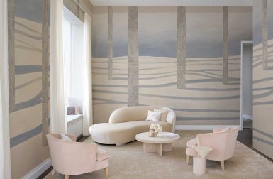 Kelly Behun Adds a Dance of Landscape, Light, and Shadow to Wallpaper