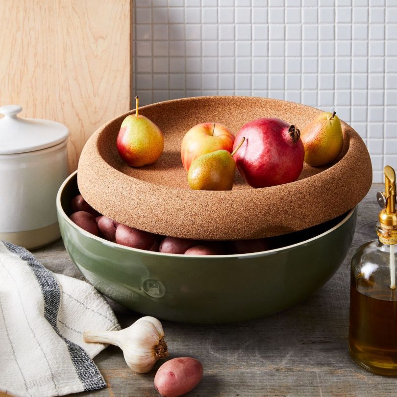 green fruit storage bowl