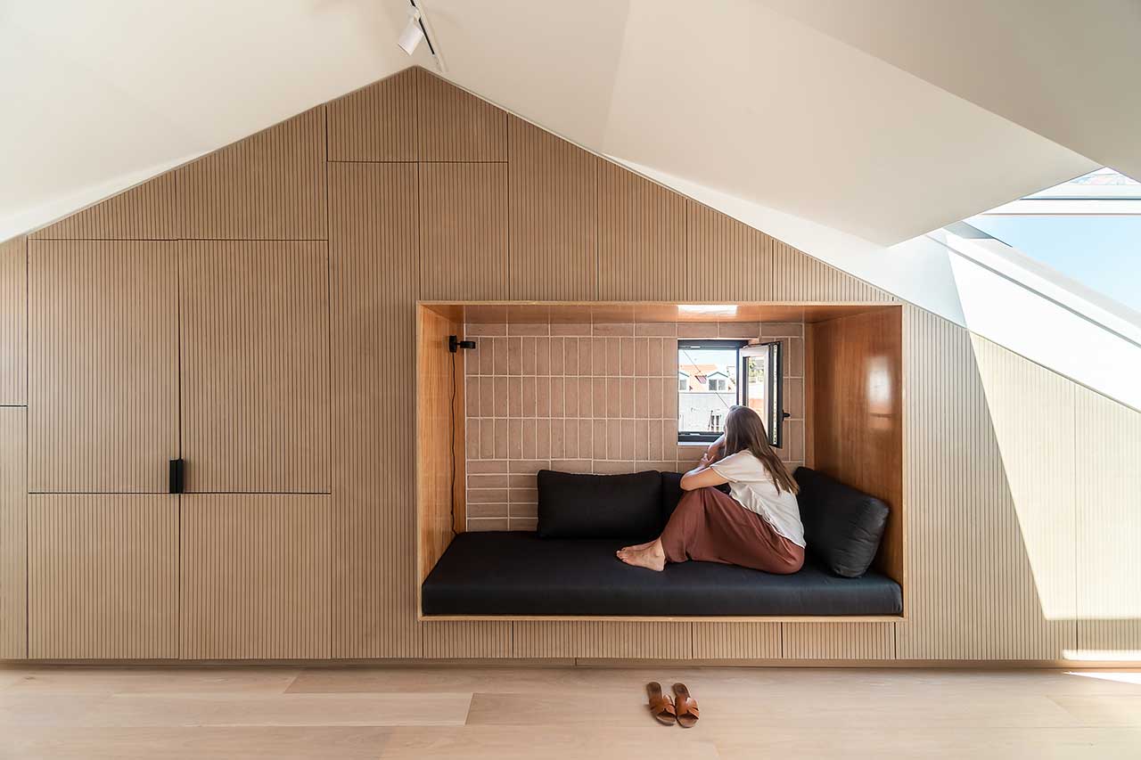 An Abandoned Lisbon Attic Becomes Airy Apartment With Hidden Kitchen