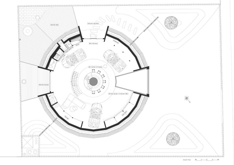 blueprint for modern domed home