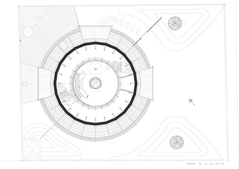 blueprint for modern domed home