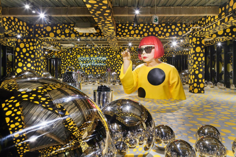 Yayoi Kusama exhibition popup in Tokyo