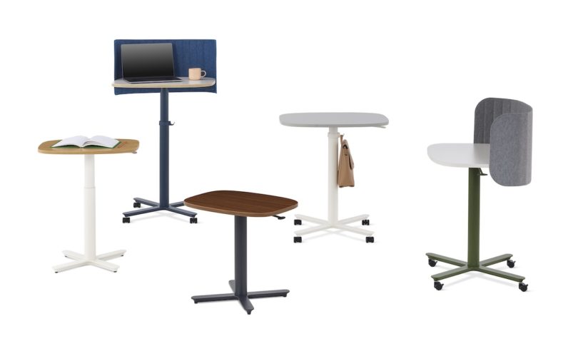 single column mobile work desk collection