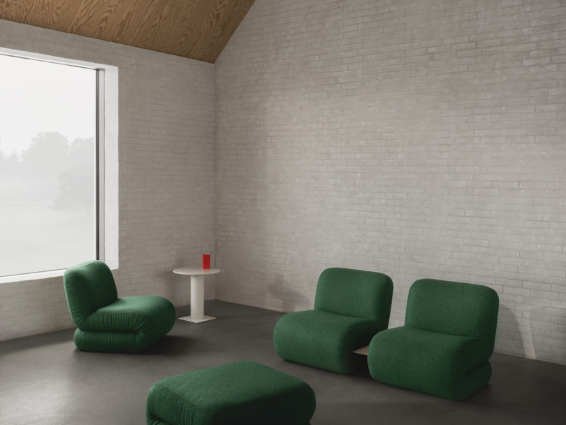 green modular seating