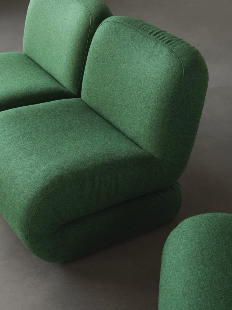 green modular seating