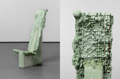 These Concrete Sculptural Chairs Reveal Details of Their Creation