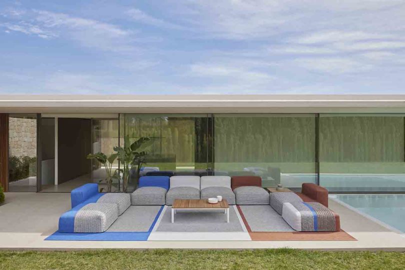 styled colorful modular outdoor furniture