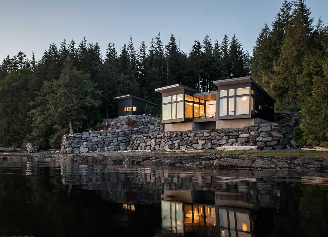 A Modern Home Perched Above the Alaskan Shore