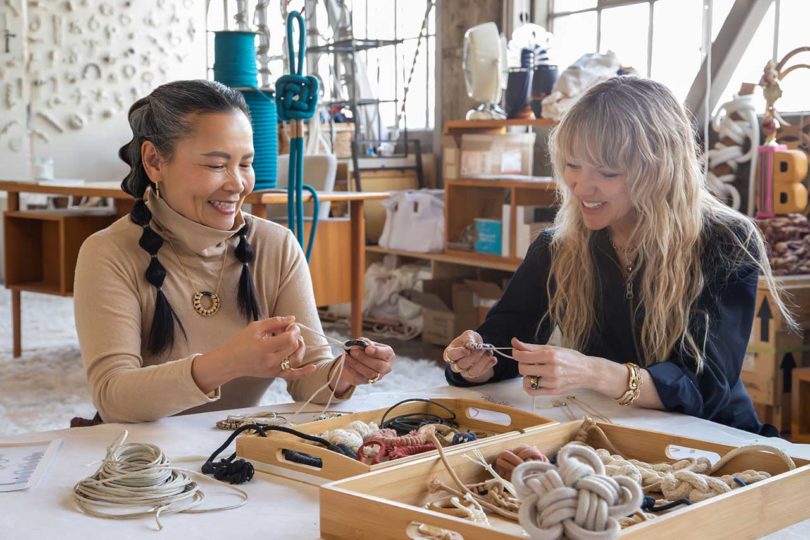 Windy Chien and Cast jewelry woman working in studio