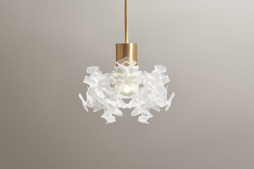 frosted glass pendant lamp