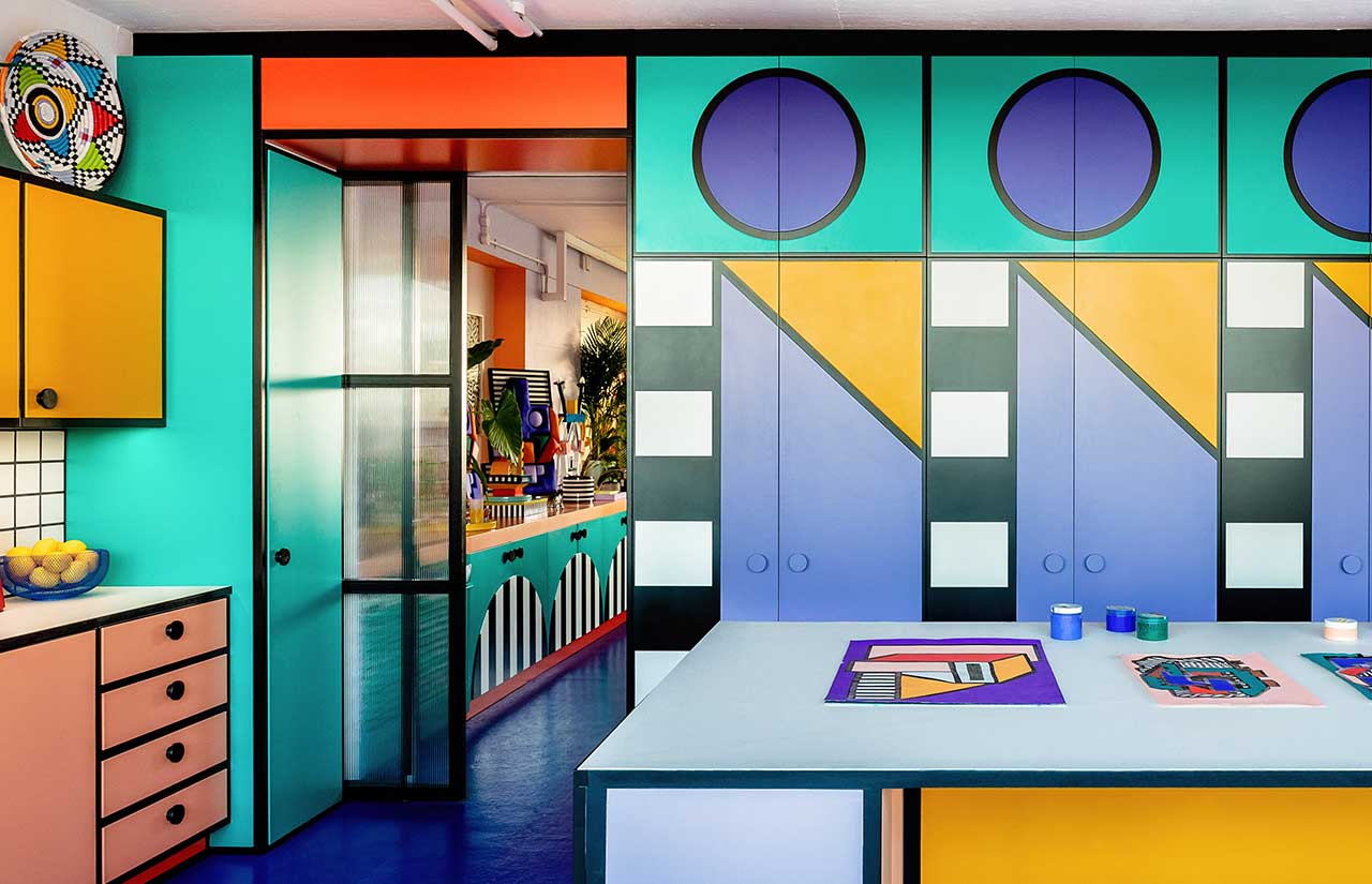 Camille Walala’s Vibrant Studio Where Happiness + Joy Are Created