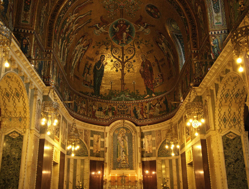 interior of an old cathedral